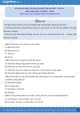 Đề thi giữa học kì 2 KHTN 6 Kết nối tri thức - Đề số 6